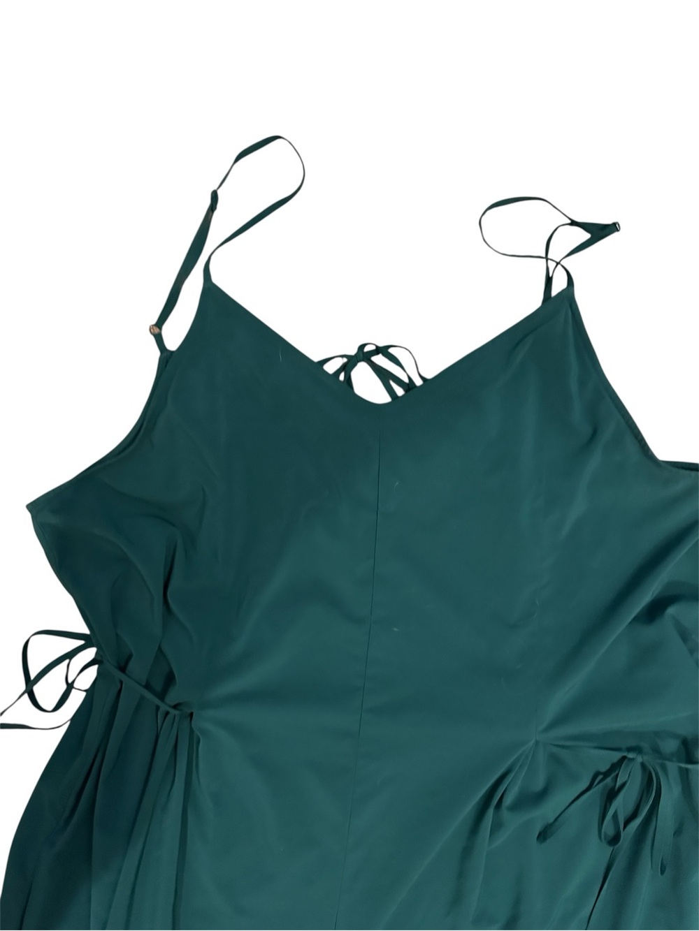 Athleta Teal Green Spaghetti-Strap Wide Leg Jumpsuit - Picture 5 of 9